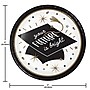 Creative Converting Glowing Grad Paper Plates and Napkins Kit, Serves 16 (DTC9208E2G)~#|#~57D68A93-F717-459A-A6CBE32E4D7674DD_sc7
