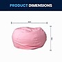 Flash Furniture Cotton Twill Oversized Dot Bean Bag Chair, Light Pink~#|#~57F3DF37-B01B-4E63-ACE9F68FEA83E241_sc7