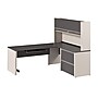 Bestar Connexion 72"W L-Shaped Desk with Hutch and Lateral File Cabinet, Slate (93867-59)~#|#~57F72E43-7522-4895-9B61E97EF08EB1D3_sc7