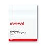 Universal Glue Top Writing Pad, 8 1/2" x 11 3/4", Wide Ruled, 50 Sheets/Pd, 12/Pk~#|#~5804B06C-06B5-4C09-A95D5A4CFE2AD03A_sc7