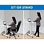 Mount-It! Height Adjustable Rolling Laptop Desk, Holds 17 lbs., White (MI-7997)~#|#~58149857-CCFB-4B30-A8877DF43F08D9C1_sc7