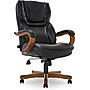 Serta Conway Ergonomic Bonded Leather Executive Big & Tall Chair, 350 lb. Capacity, Black/Brown (CHR100007)~#|#~582A6CAF-C05E-45AD-86216F0D3DDD677E_sc7