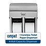 Compact 4-Roll Quad Coreless Toilet Paper Dispenser by GP PRO, Stainless Steel (56748)~#|#~5860335F-8F97-409C-A82FA403777B375D_sc7