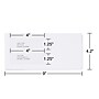 Staples Laser Forms Double Window Envelopes, Wove White, 500/Box (ST473949-CC)~#|#~5863DD89-0A72-4437-A42F937446278540_sc7