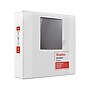 Staples 4" 3-Ring View Binders, D-Ring, White, 6/Pack (55414CT/26358CT)~#|#~58817CFC-436C-4DA4-92D1FBFAB849F060_sc7