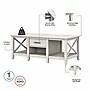 Bush Furniture Key West 47" x 24" Coffee Table, Linen White Oak (KWT148LW-03)~#|#~589AA95E-DE2A-479D-B03DE089C21B4220_sc7