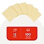 Staples Recycled Sticky Notes, 3" x 3", Sunshine Collection, 100 Sheets/Pad, 12 Pads/Pack (S33YR12/52564)~#|#~589C2576-BF90-45B2-942BA17CB46ABF01_sc7