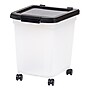 Iris 32.5 Quart Storage Container with Lid, Plastic, Black (585126)~#|#~58A78A84-ABCA-4E51-AA5FE28BEE515B13_sc7