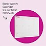 Post-it Weekly Calendar Notes, 9.9" x 6.9", 50 Sheet/Pad (SPE-CAL-1)~#|#~58BF1F7A-B154-4C54-A8C44968159DEC3C_sc7