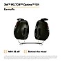 3M PELTOR Optime 101 Earmuffs, Black/Green, 10/Carton (H7B)~#|#~58C5F9F5-45C0-4291-850F430056F5B975_sc7