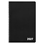 2027 Staples 5" x 8" Weekly & Monthly Appointment Book, Faux Leather Cover, Black (ST58454-27)~#|#~58F369D6-89DA-41A0-9EFCFE84B83C1CF8_sc7