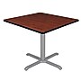 Regency Cain Square Laminate X Base Breakroom Table, 36"D x 36"W, Cherry/Grey (TB3636CHGY)~#|#~58FDA1B4-BBEA-4D75-8EB0F9930BB6BE48_sc7