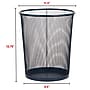 Staples Metal Mesh Trash Can, 4.4 Gallon, Navy Blue (ST63856)~#|#~590FE190-DEEC-429A-99FE9F77E9BB771A_sc7
