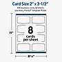 Avery Arched Rectangle Business Cards, Matte White, 400/Pack (19479399690)~#|#~594032C7-C516-45EA-83CB78483A1A4F24_sc7