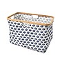 Household Essentials Krush Collapsible Laundry Basket, Bamboo, Blue Cacti (2280-1)~#|#~59604C8F-4E11-460B-92F31C6C3B5572ED_sc7