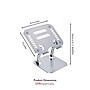 OTM Essentials Aluminum Adjustable Laptop Riser Stand, Gray (OB-A2A)~#|#~59613DD3-3A0D-48A0-AE287134C9E932FD_sc7