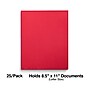 Staples Smooth 2-Pocket Paper Folder with Fasteners, Red, 25/Box (50772/27540-CC)~#|#~596A1224-8C64-4726-9C4E9570DFBF5DFB_sc7