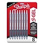 Sharpie S-Gel Retractable Pens, Medium Point, 0.7mm, Black Ink, 8/Pack (2169764)~#|#~596D48E9-42F5-4C56-925F31D43F48F8BF_sc7