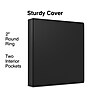 Staples 2" 3-Ring Non-View Binder, Black (ST26587-CC)~#|#~5982A2CC-F5CB-4F1D-B015691488C02953_sc7