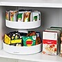 Mind Reader 2-Tier Plastic Lazy Susan Coffee Countertop Organizer, White (SNACKCAR-WHT)~#|#~599B9C04-80A6-4BE5-8C303E494630478B_sc7