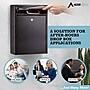 AdirOffice Steel Large Wall Mounted Drop Box Interoffice Mailbox, Key Lock, Black (631-04-BLK-PKG)~#|#~59A99CBF-D4EA-475C-89B5E5FC41275A49_sc7