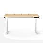 VersaDesk PowerLift 60"W Electric Rectangular Adjustable Standing Desk, Maple/White (PLSDR6030-WM-APP )~#|#~59B1C9D0-2F77-4F83-B6A9B2355C19E73B_sc7