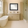 Amanti Art Ridge Black Frame Wall Mirror, 27.5" x 33.5" (A42674593609)~#|#~59F13626-A78C-404A-A49D8B1D0A692F4D_sc7