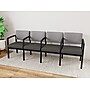 Lesro Lenox Steel 4-Seat Tandem Seating, Patriot Plus Charcoal/Chambray Grey (LS4103.SBK-02CHGY.03PPCL)~#|#~59F66781-DBFB-48EC-8DDD26AC0337D026_sc7