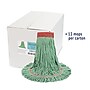Boardwalk Super Loop Wet Mop Head, Cotton/synthetic, Large Size, Green, 12/carton~#|#~59F95BF2-CF19-46B1-A30FBEF98444817D_sc7