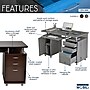 Techni Mobili 47"W Computer Desk, Chocolate (RTA-4985-CH36)~#|#~5A03D2B4-4C8C-45C8-A77BF7C04608E513_sc7
