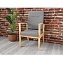 Lesro Amherst Wood Vinyl Guest Chair, Gray (AW1108.WNA-01CHGY)~#|#~5A0C7505-0891-4B00-99D9AB0D13227BC2_sc7