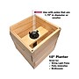 Excello Global Products Extra-Large Planter with Pole Support, Natural Wood (EGP-HD-0478-OS)~#|#~5A30AC67-FDE8-4300-87288DD55539BA0C_sc7