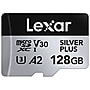 Lexar Professional Silver Plus 128GB microSDXC Memory Card with Adapter, Class 10, UHS-I, V30 (LMSSIPL128G-BNANU)~#|#~5A310FD0-7759-40B4-95565CD9021B1E2F_sc7