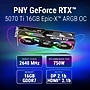 PNY NVIDIA GeForce RTX 5070 Ti EPIC-X ARGB OC Triple Fan PCIe 5.0 16GB GDDR7 Gaming Graphics Card, 2295 MHz Core, Black~#|#~5A32BE23-B873-4FEF-A2F3BD7324BCDB0A_sc7