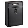 AdirOffice Steel Large Wall Mounted Drop Box Interoffice Mailbox, Key Lock, Black (631-04-BLK-PKG)~#|#~5A35A7FD-B442-4860-AE3F889B40660191_sc7