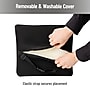 Mind Reader Memory Foam Lumbar Support Pillow with Air-Cloud Technology, Black (BACKSAM-BLK)~#|#~5A50DC9A-4C31-4469-A1BB1EA3E559701A_sc7