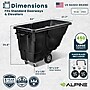 Alpine Industries Tilt Truck, 1/2 Cubic Yard, Black (500-12450-NRF-BLK)~#|#~5A57112E-4352-43FE-963551871AB4FB4C_sc7