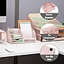Mind Reader 7-Compartment Metal Desk Organizer File and Accessory Storage, Pink (JOEORG-PNK)~#|#~5A69522B-9160-496F-8AF41C8C365B4706_sc7