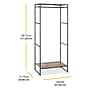 Whitmor 59.72" x 24.8" Garment Rack, Black (6764-11413)~#|#~5A6C4AC9-2448-48E2-9C70D7CB80B6F99F_sc7