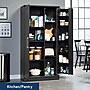 Sauder HomePlus 71"H Storage Cabinet with 12 Shelves, Raven Oak (446898)~#|#~5A715AF5-EF1E-4E6B-B7E5E81802934F38_sc7