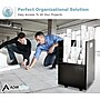 AdirOffice 20-Slot Mobile Roll File, Lockable, 24.75" H x 15.25" W x 13.25" D, Black (624-BLK-KIT1)~#|#~5A998C1F-A141-4A98-B29B6D26D7ECB024_sc7