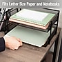 Mind Reader Metal Side Loading Stackable Letter Tray, Letter Size, Black (ESTACK2-BLK)~#|#~5A9E73F5-FDCC-4FD6-8EFFC5B772A0F1BC_sc7