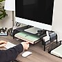 Mind Reader Monitor Stand with Paper Tray, Metal, Black (MESHMONSTA-BLK)~#|#~5AA05F9E-6901-40D2-B9D45D419AEC87D4_sc7