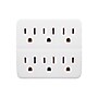 GoGreen Power 6-Outlet Wall Tap, White, 3/Pack (GG-16000TW)~#|#~5AC21F9A-2A15-4B4C-8A5E892208CD5840_sc7