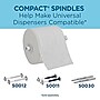 Compact Recycled Coreless Toilet Paper, 2-Ply, White, 1000 Sheets/Roll, 36 Rolls/Carton (19375)~#|#~5AD8736F-DBA5-4EB4-BAD16DEE1B686685_sc7
