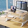 Mount-It! 38"W Manual Rectangular Adjustable Standing Desk Converter, Maple Woodgrain (MI-15007)~#|#~5AE6BCE9-8178-4C7A-9CDF50FA2EA0768A_sc7
