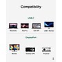 Plugable USBC-DP 6' USB 3.1 Type C to DisplayPort Audio/Video Cable, Male to Male, Black~#|#~5AFB0933-1CFE-4274-A1E588EDDD63B3E5_sc7
