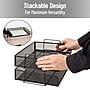 Mind Reader Metal Side Loading Stackable Letter Tray, Letter Size, Black, 2/Pack (DSTACK2-BLK)~#|#~5B2F004F-FF35-4BF5-BE4FE26F25AE2037_sc7