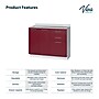 Viva Comfort 36.75'' H x 42" L Exam Room Medical Cabinet, 2-Doors, 3-Drawers, Claret (902BASE42NSCL)~#|#~5B3E1B7F-24F5-49C7-BEC08D1A9D93D6D3_sc7