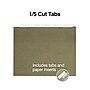 Staples® 100% Recycled Hanging File Folders, Letter, 1/5-Cut Tab, Letter Size, Standard Green, 25/Box (ST116764)~#|#~5B4B68FF-E043-4074-80E8A776BD423A98_sc7